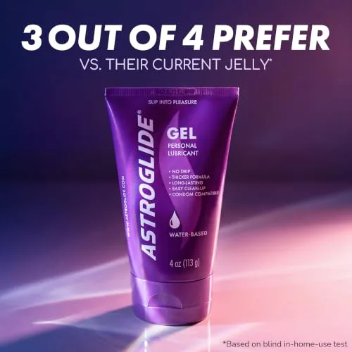 Astroglide Water-Based Gel Lube, 4 oz view 3