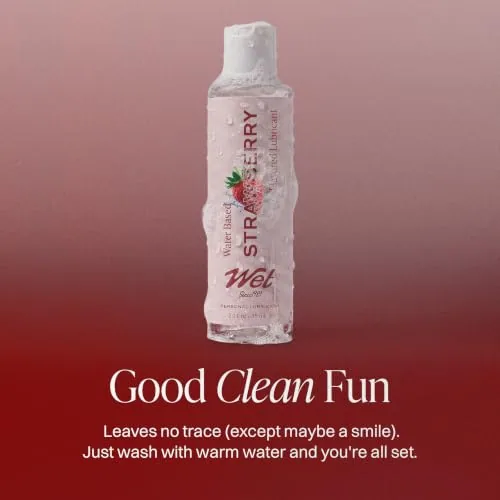 Wet Sexy Strawberry Edible Lube, 3 fl oz view 5