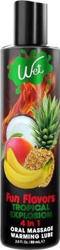 Wet Tropical Explosion Warming Flavored Lube, 3 fl oz
