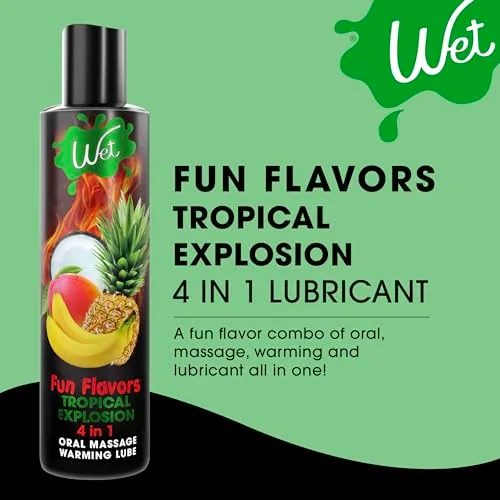 Wet Tropical Explosion Warming Flavored Lube, 3 fl oz view 3