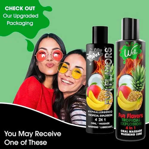Wet Tropical Explosion Warming Flavored Lube, 3 fl oz view 6