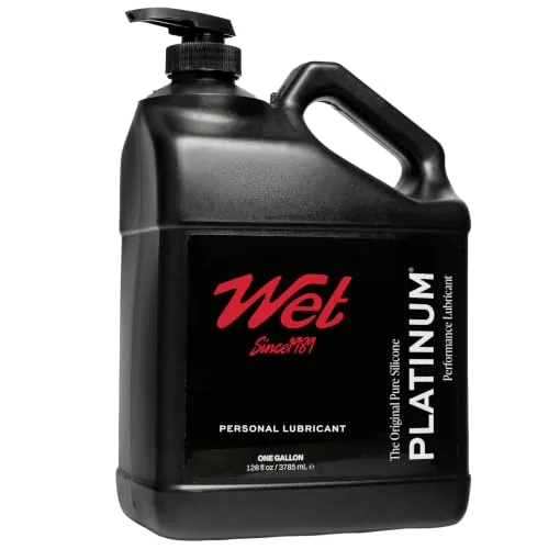 Wet Platinum Silicone Lube, 128 fl oz