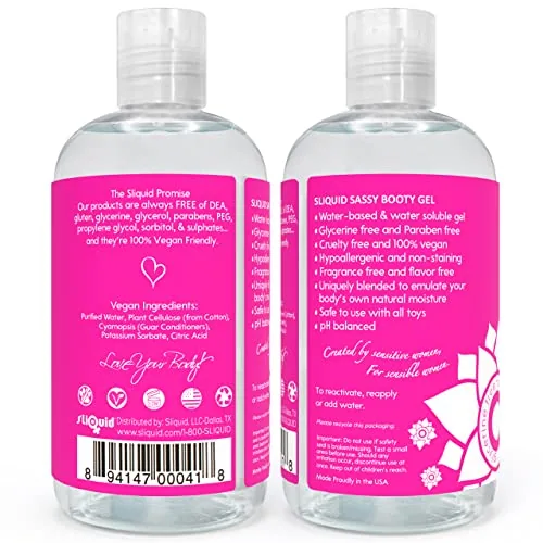 Sliquid Sassy Thick Water-Based Lube, 8.5 oz view 2