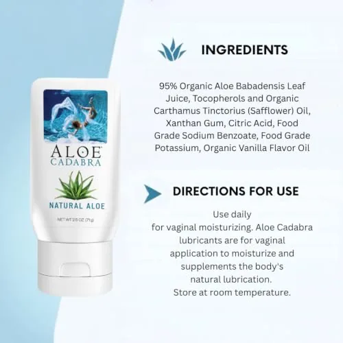 Aloe Cadabra Unscented Aloe Lube, 2.5 oz view 5