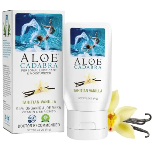 Aloe Cadabra Tahitian Vanilla Aloe Lube, 2.5 oz