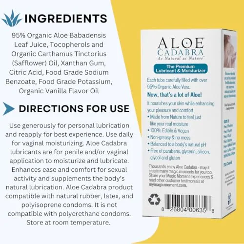 Aloe Cadabra Pina Colada Aloe Lube, 2.5 oz (2-pack) view 3