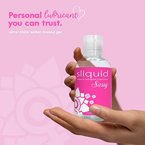 Sliquid Sassy Thick Water-Based Lube, 4.2 oz view 3