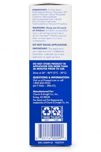 Pre-Seed Fertility-Friendly Lube, 9 ct, 2-Pack view 3