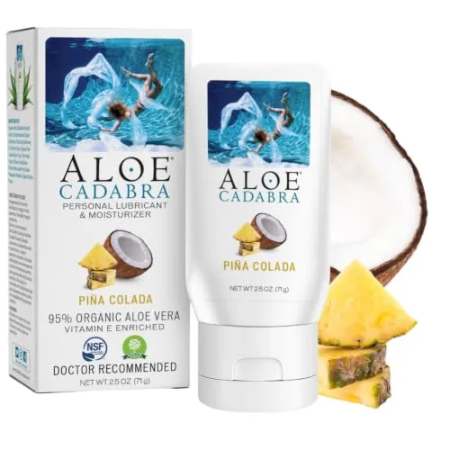 Aloe Cadabra Pina Colada Aloe Lube, 2.5 oz
