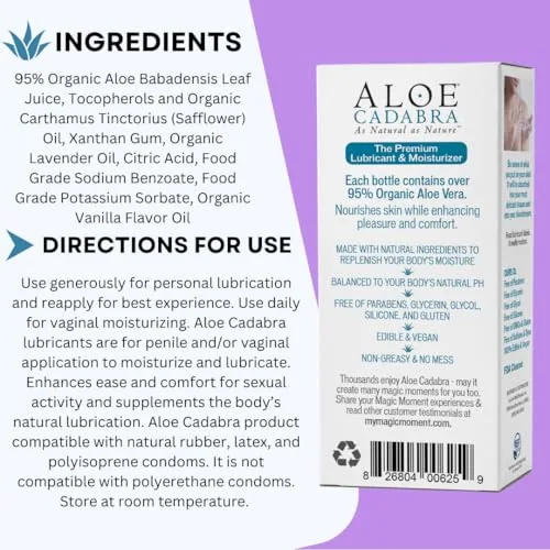 Aloe Cadabra French Lavender Aloe Lube, 2.5 oz (3-pack) view 3