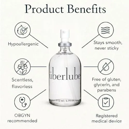 Uberlube Premium Silicone Lube, Unscented, 112 ml view 3