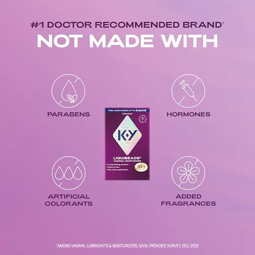 K-Y Liquibeads Vaginal Moisturizer Suppositories view 2
