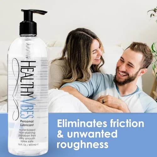 Healthy Vibes Water-Based Hand Pump Lube, 16 oz view 2