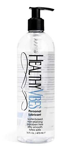 Healthy Vibes Water-Based Hand Pump Lube, 16 oz