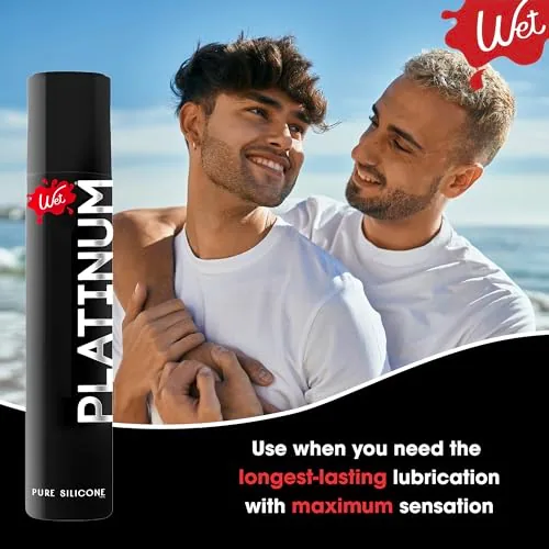 Wet Platinum Silicone Lube, 1 oz view 5