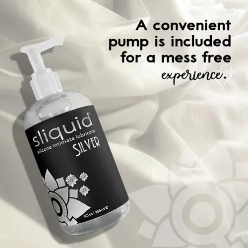Sliquid Silver Silicone Lube, 8.5 oz view 3