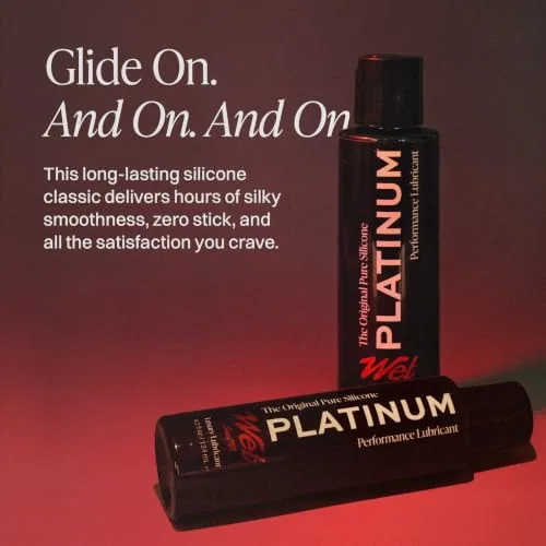 Wet Platinum Silicone Lube, 3 x 3 fl oz view 2