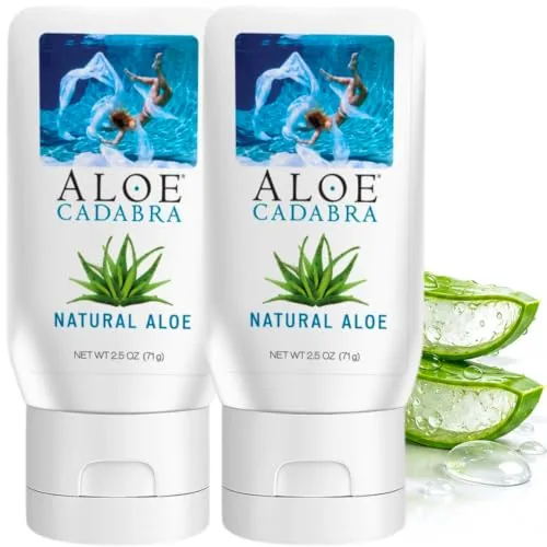 Aloe Cadabra Unscented Aloe Lube, 2.5 oz (2-pack)