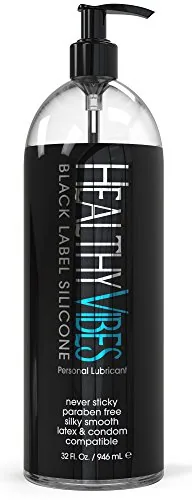 Healthy Vibes Silicone Lube, 32 oz