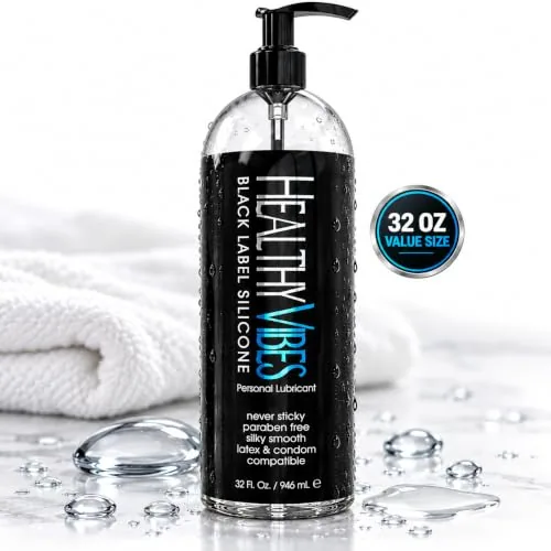 Healthy Vibes Silicone Lube, 32 oz view 4