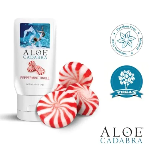 Aloe Cadabra Peppermint Tingle Aloe Lube, 2.5 oz (2-pack) view 6