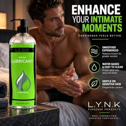 LYNK Water-Based Anal Lube, 32 oz view 4