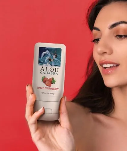 Aloe Cadabra Strawberry Aloe Lube, 2.5 oz view 5