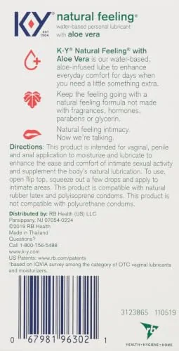 K-Y Natural Feeling Aloe Vera Lube view 2