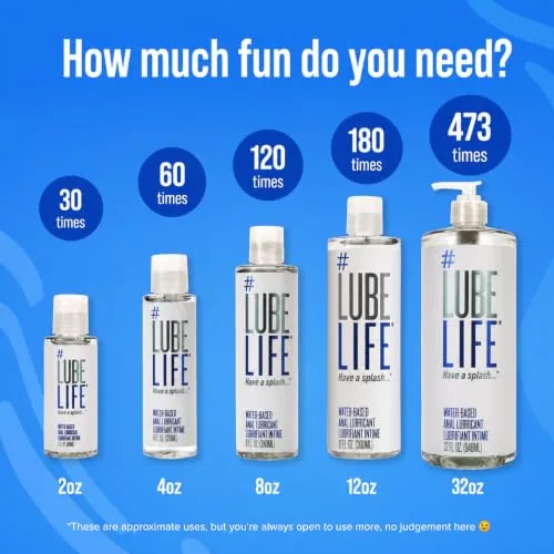 LubeLife Water Based Anal Lube, Ingestion-Safe, Large view 6