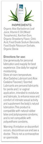 Aloe Cadabra Naked Strawberry Aloe Lube, 2.5 oz (2-pack) view 2