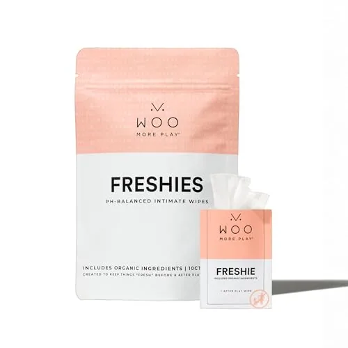 Woo More Play Freshies Intimate Wipes, 10 ct