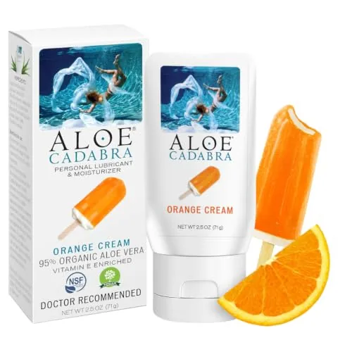 Aloe Cadabra Orange Cream Aloe Lube, 2.5 oz