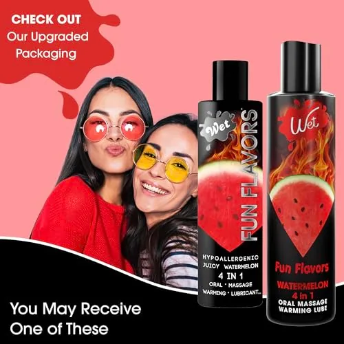 Wet Warming Flavored Lube Sampler, 5 x 1 oz view 5