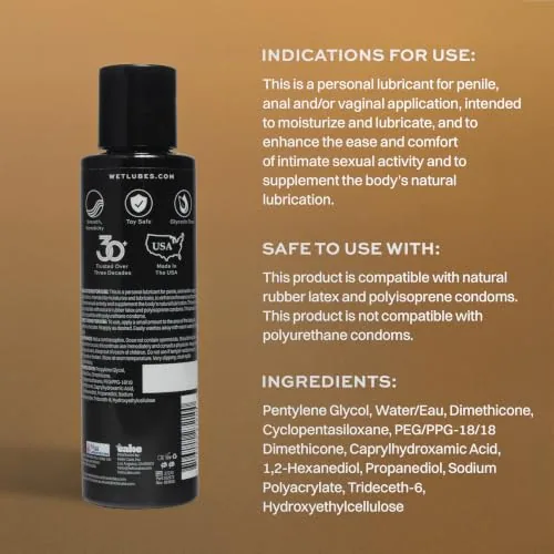 Wet Hybrid Water-Silicone Lube, 9 fl oz view 2
