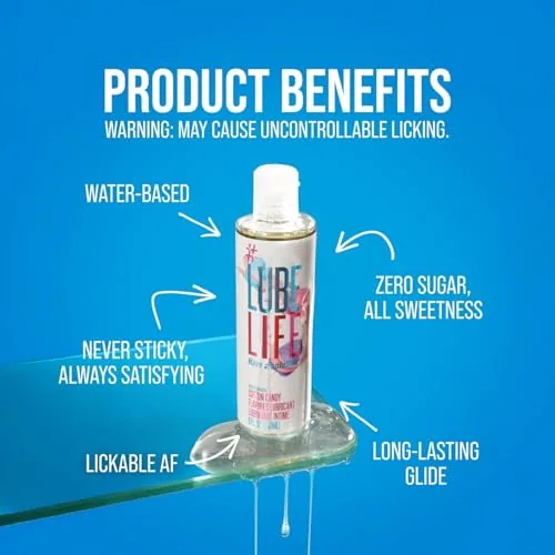 LubeLife Cotton Candy Flavored Lube, 8 fl oz view 6