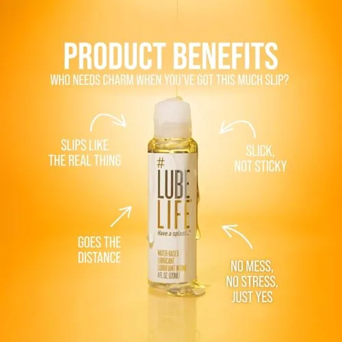 LubeLife Water Based Lube, 4 oz view 4