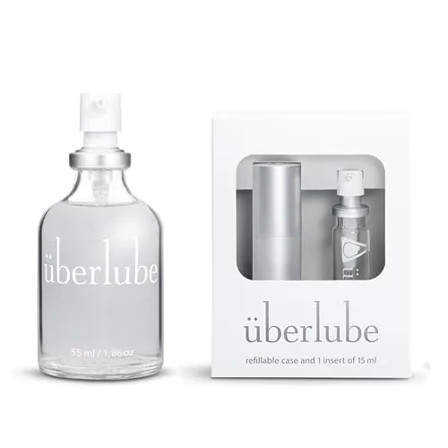 Uberlube Home and Travel Bundle, Silver Kit + 55 ml