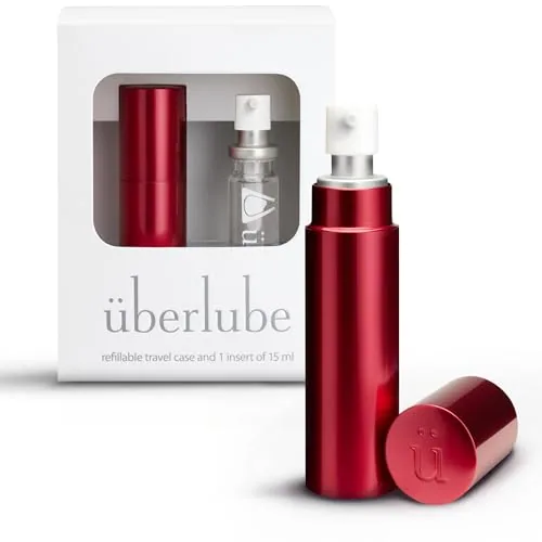 Uberlube Silicone Lube Travel Kit, Red, 15 ml