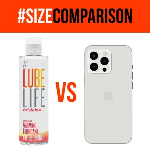 LubeLife Water Based Warming Lube, 8 fl oz view 3