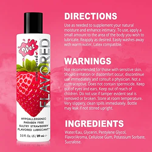 Wet Flavored Lube Sampler, 5 x 1 fl oz view 3