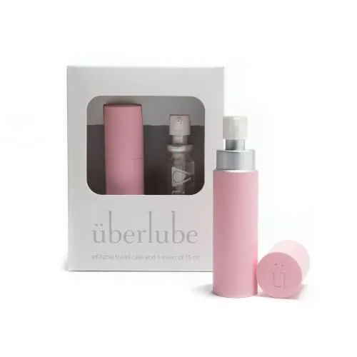 Uberlube Silicone Lube Travel Kit, Pink, 15 ml
