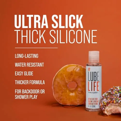 LubeLife Ultra Slick Thick Silicone Lube, 4 fl oz view 4