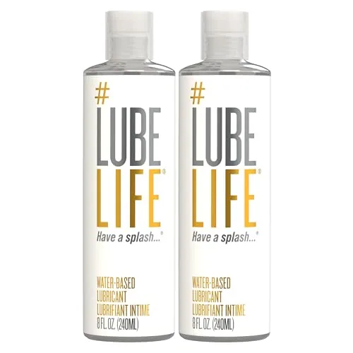 LubeLife Water Based Lube, 2 x 8 fl oz