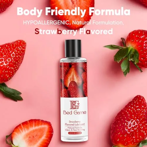 BED GAME Strawberry Flavored Water-Based Lube view 2