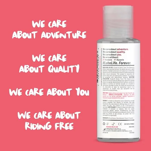 LubeLife Barely There Thin Silicone Lube, 3 x 2 fl oz view 2