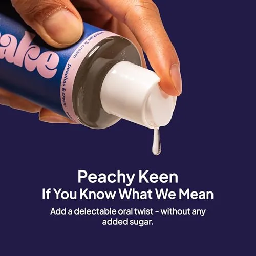 Hello Cake Peaches & Cream Flavored Lube, 8 oz view 3
