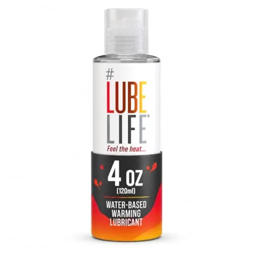 LubeLife Water Based Warming Lube, 4 fl oz