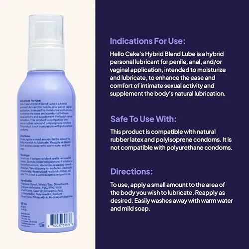 Hello Cake Hybrid Lube, 3.3 oz view 2