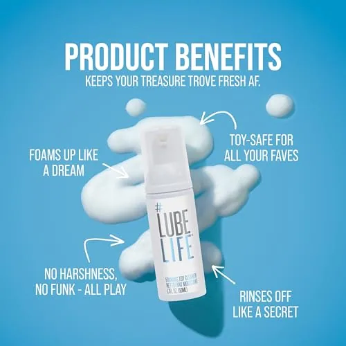 LubeLife Foaming Toy Cleaner Spray, 1.7 oz view 3