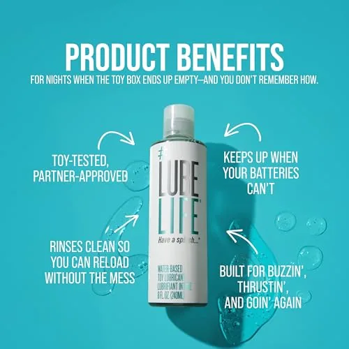 LubeLife Water Based Toy Lube, 2 x 8 fl oz view 3